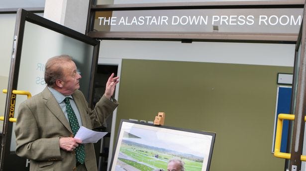 Alastair Down at the opening of the Press Room. renamed after him