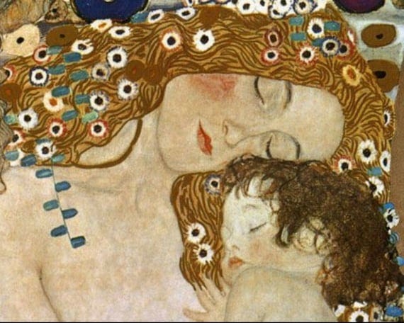 Print Mother and Child Gustav Klimt - Etsy UK