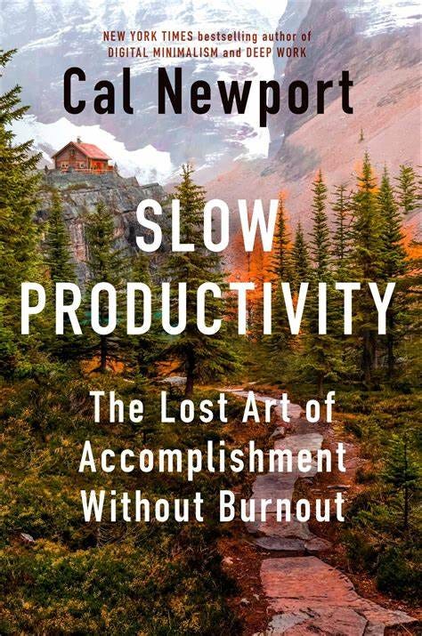 Slow Productivity book cover by Cal Newport