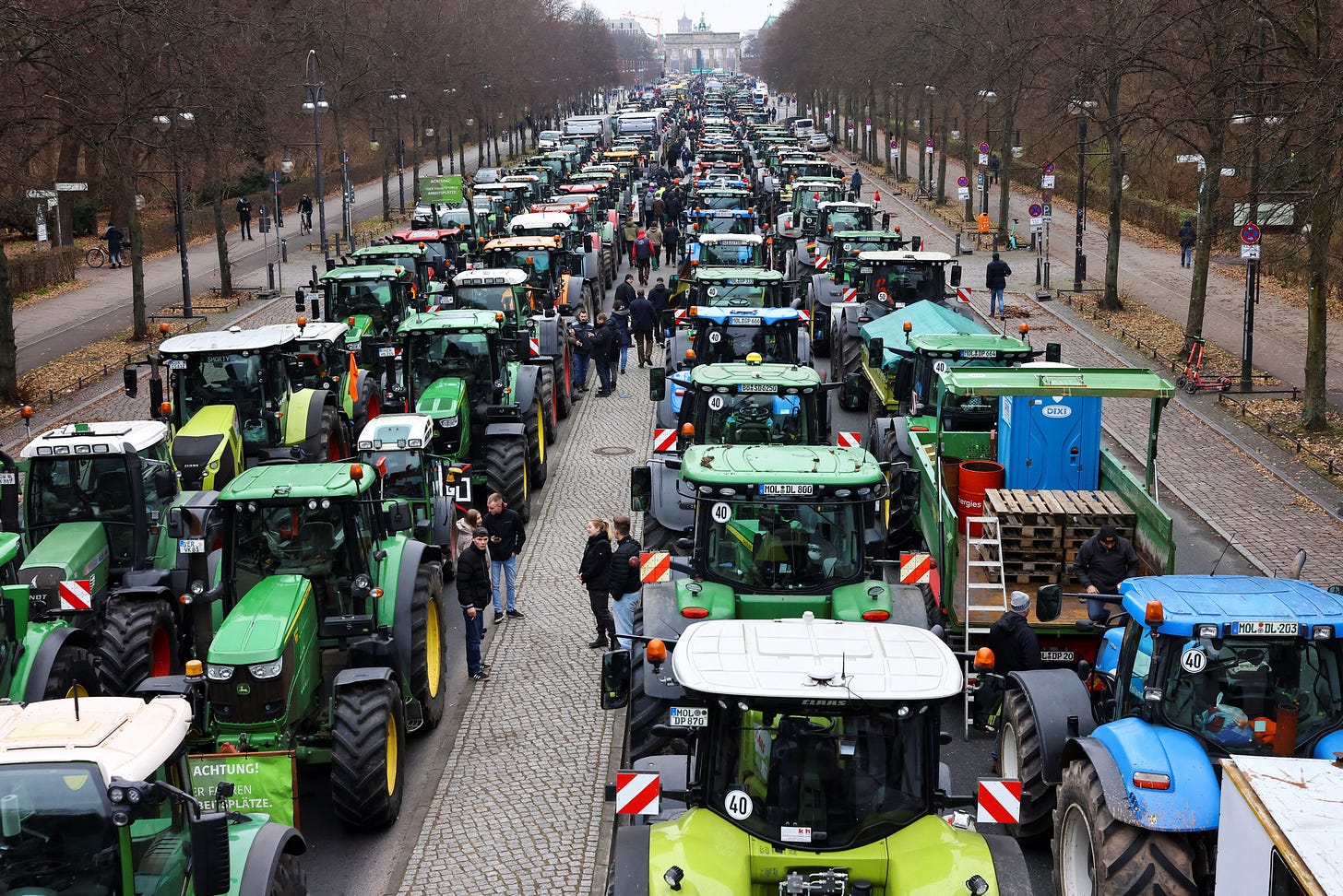 German farmers protest with tractors against austerity measures | Reuters