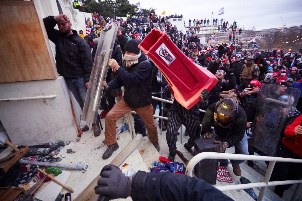 Riots break out at the Capitol.