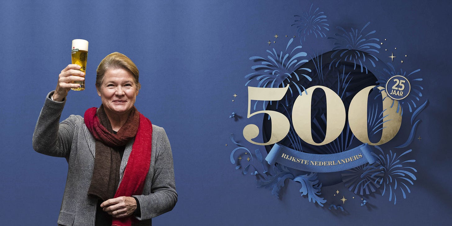 Charlene de Carvalho-Heineken is niet langer de onbedreigde nummer 1