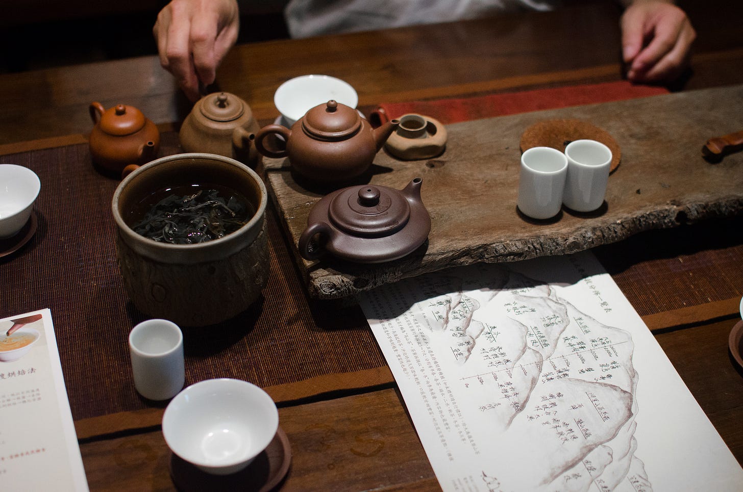 ID: Tea table at a tea shop in Taipei