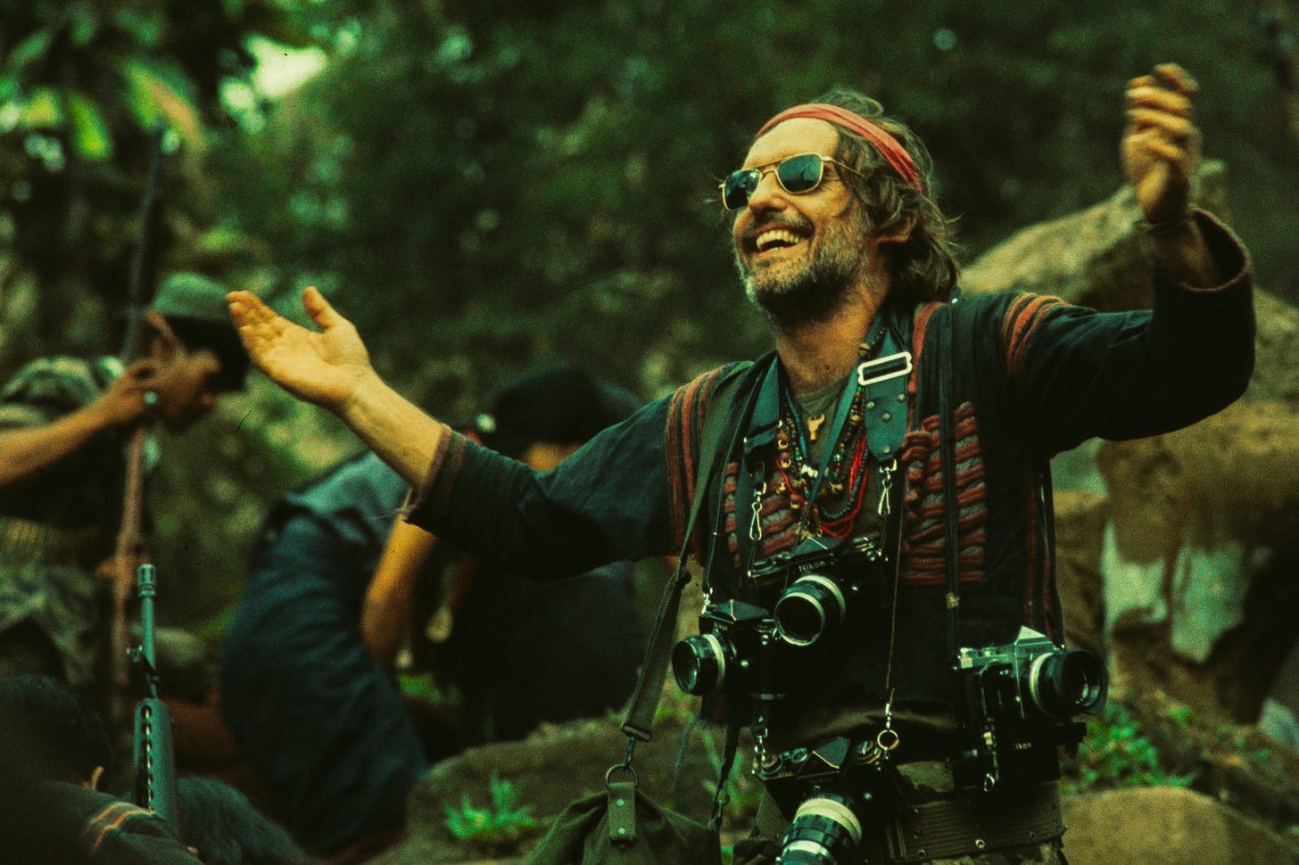 O saudoso Dennis Hopper em “Apocalypse Now” (1979).