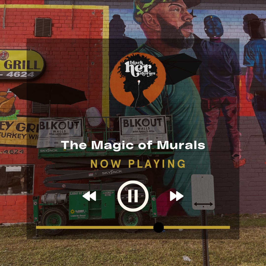 BHS Now Playing graphic for the Magic of Murals episode. It depicts a mural being painted.