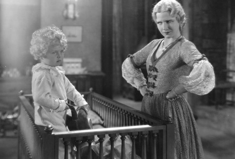 Ann Harding and Ronnie Cosby in a scene from East Lynne