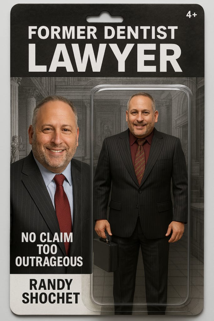 Shochet Shotgun Sham: Jeremy Hales' lawsuit blasted by legal experts. Volpe & Luthmann predict dismissal, sanctions, and counterclaims.