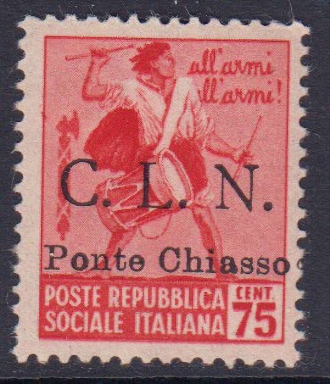 Italy CLN National Liberation(PARTIZAN) Ponte Chiasso - n. 7 cv 145$ MH* |  eBay