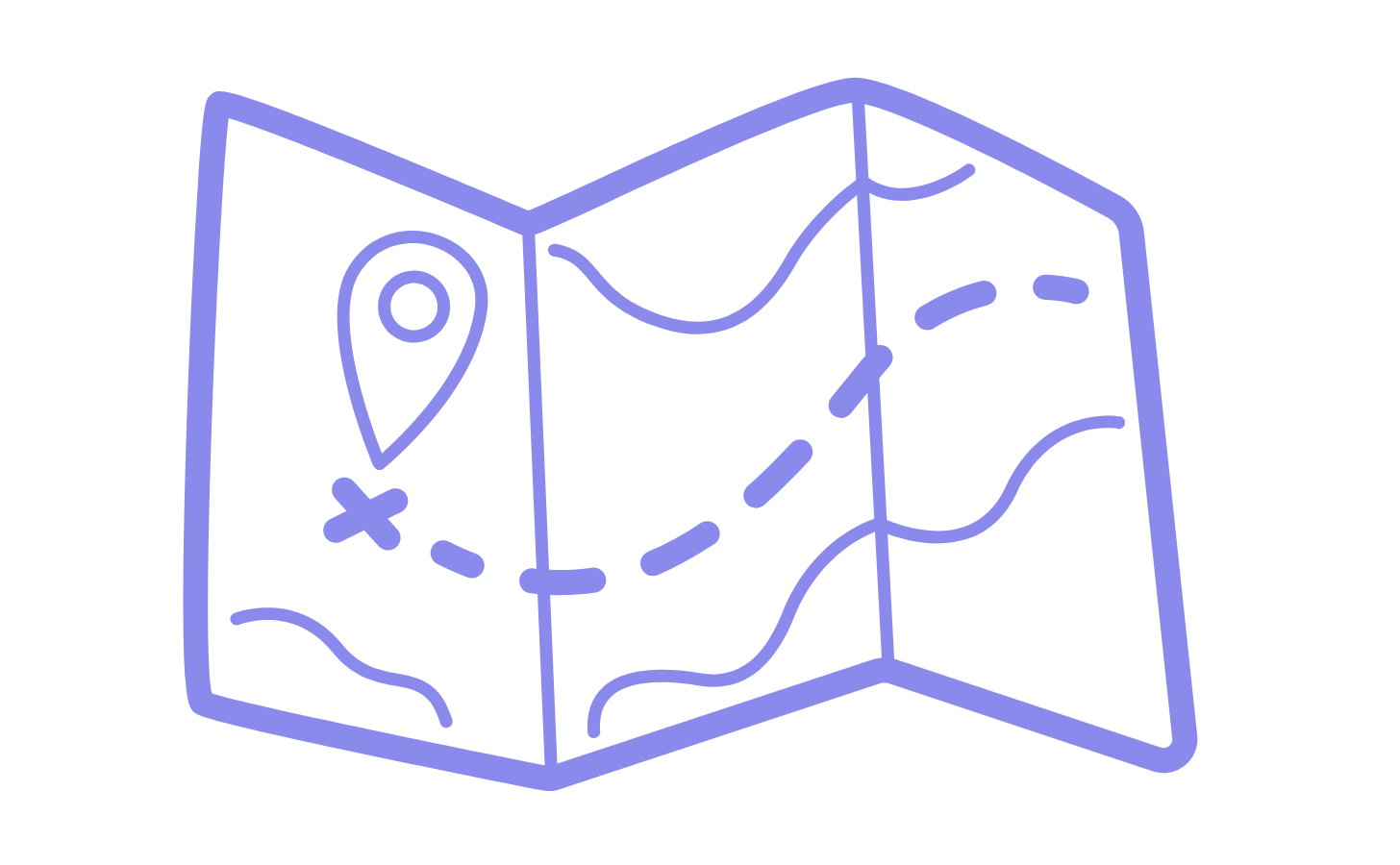 A doodle of a map.