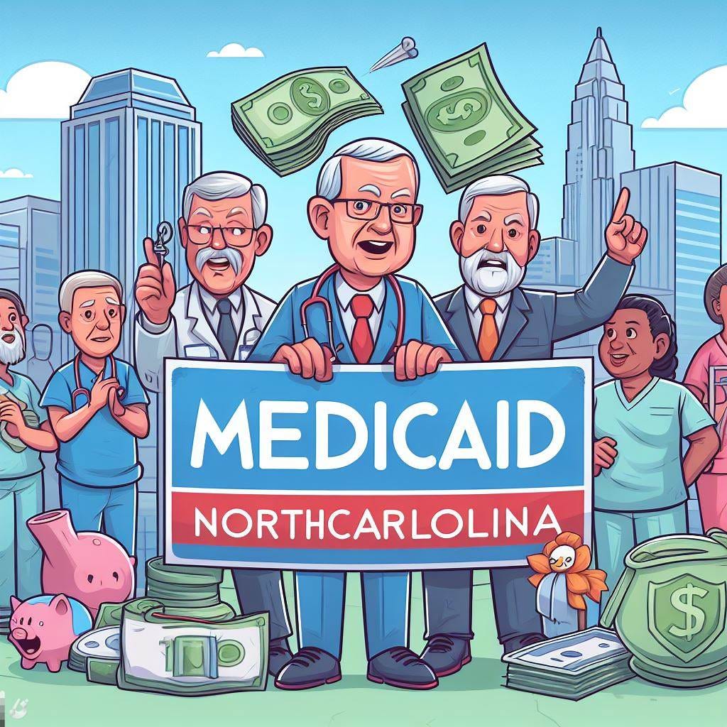 medicaid north carolina cartoon style
