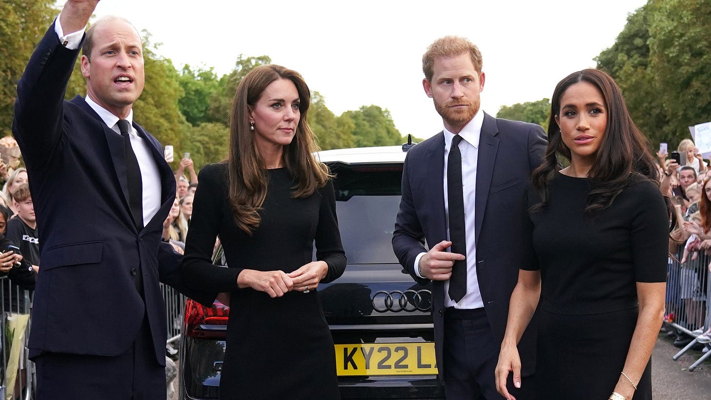 Prince William and Kate Middleton Reunite With Prince Harry and Meghan Markle at Queen Elizabeth Tribute | Entertainment Tonight Prince William and Kate Middleton Reunite With Prince Harry and Meghan Markle at Queen Elizabeth Tribute | Entertainment Tonight