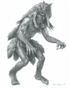 Artist Depiction of a Skinwalker