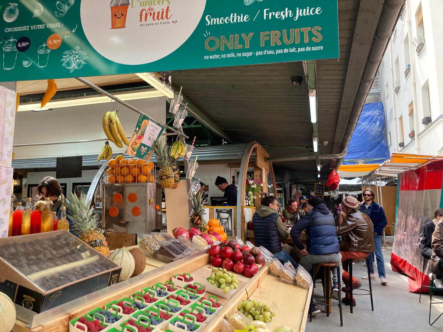 Marché des Enfants Rouges, a popular farmer's market and street food spot/ Image by Courtney Traub/All rights reserved
