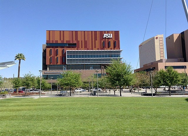 Multi-brown coloured building for Arizona Statue University's Downtown campus