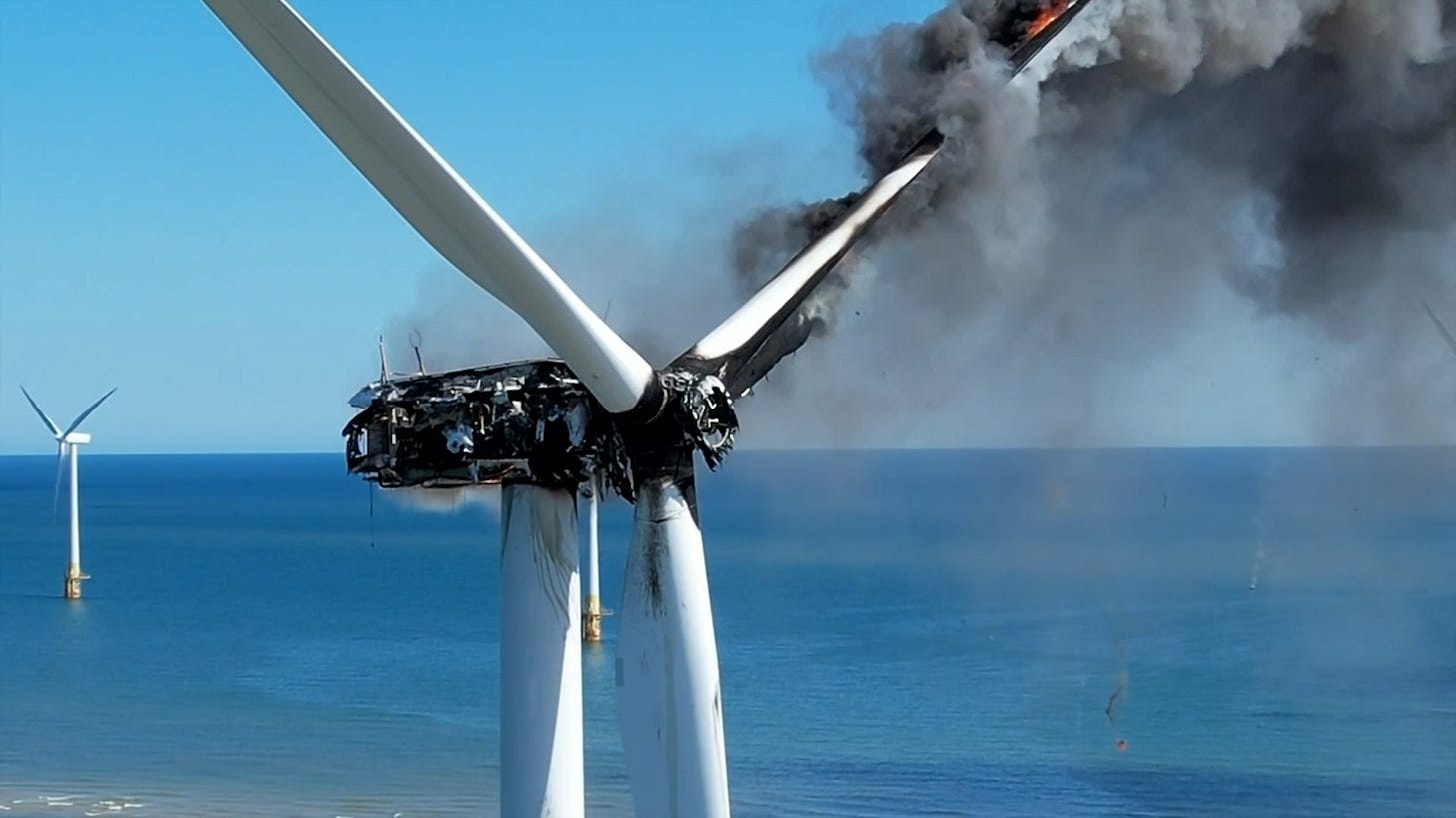 Burning Wind Turbine Sends Plume Of Smoke Into The Air - Videos from The  Weather Channel