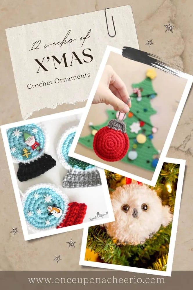 Crochet Christmas Ornaments FREE Pattern