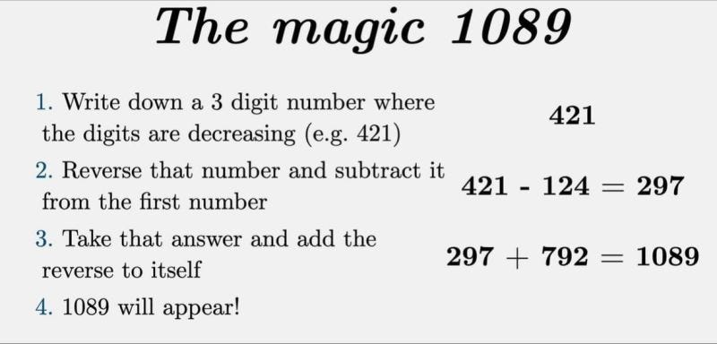 Hassan DOULABI on LinkedIn: THE MAGIC 1089 😶‍🌫️ try it 🙁