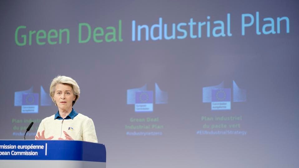 EU Commission Presents Its Green Deal Industrial Plan