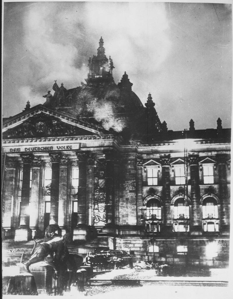 The Burning Reichstag, 1933