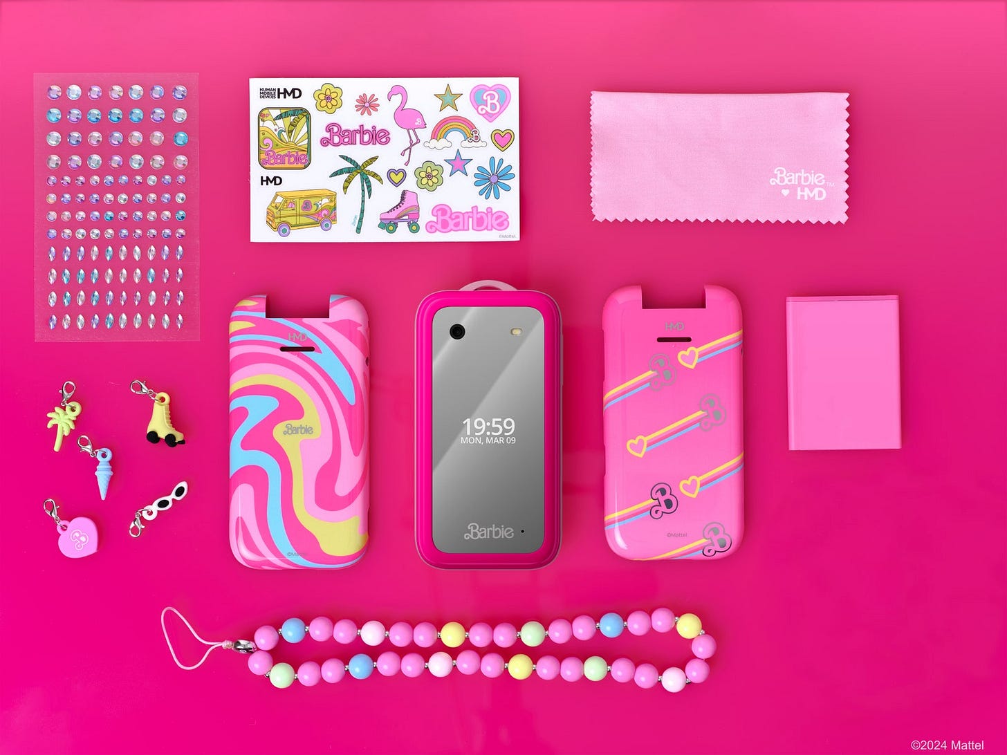 Barbie Phone by HMD: An All-Pink Glittery Dumb Phone That Flips | WIRED