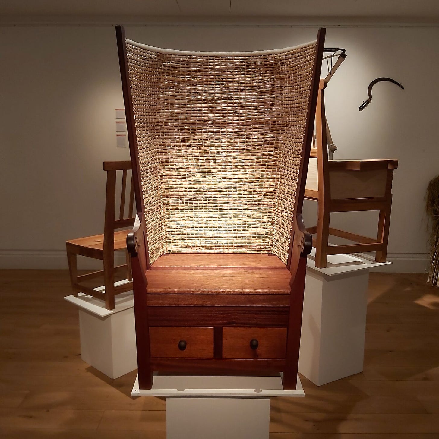 Traditional Fair Isle Strawback Chair — Eve Eunson