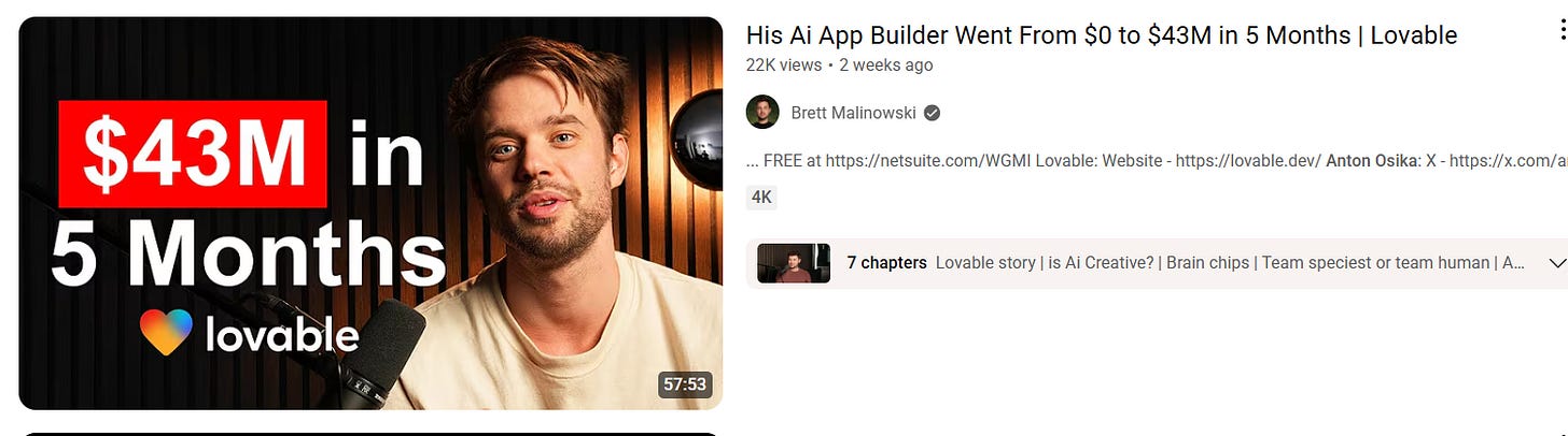 How AI APP BUILDER GOT TO 50M ARR LOVABLE ANTON OSIKA
