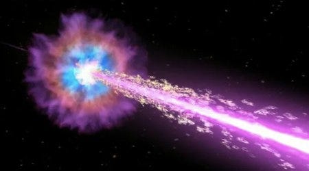 Vue d'artiste d'une explosion d'étoile