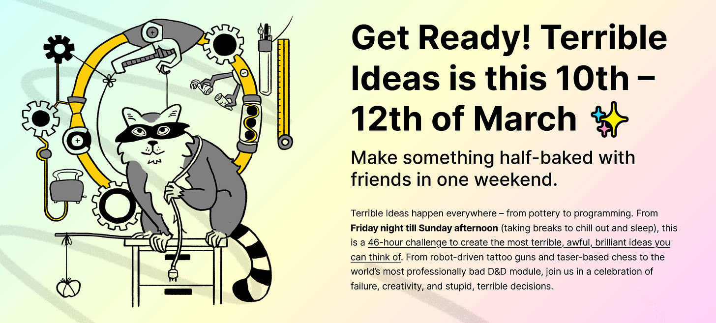 Banner from the Terrible Hack NZ site reading "Get ready!"