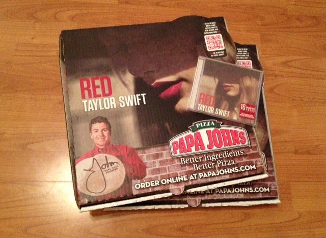 Taylor Swift + Pizza = Synergy? Ordering Red From Our Local Papa John's |  Music News & Interviews | St. Louis | St. Louis Riverfront Times