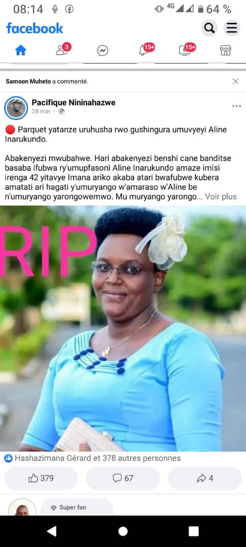 Aline Inarukondo was killed on 21 January, 2023. Family disputes over the arrest of her husband for the crime meant she was only buried 47 days later. 
