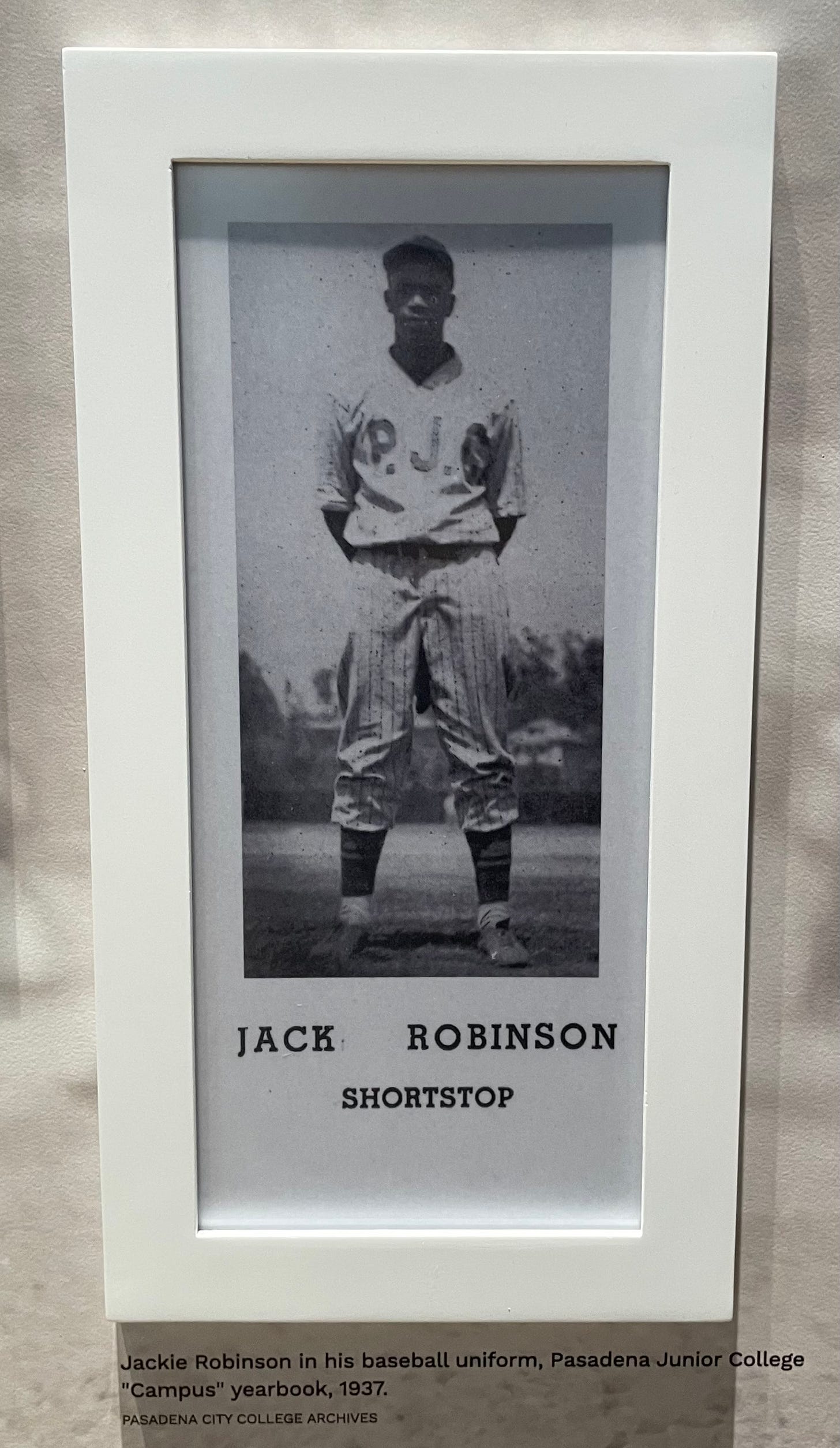 Lot - A Jackie Robinson-signed Pasadena Junior College yearbook