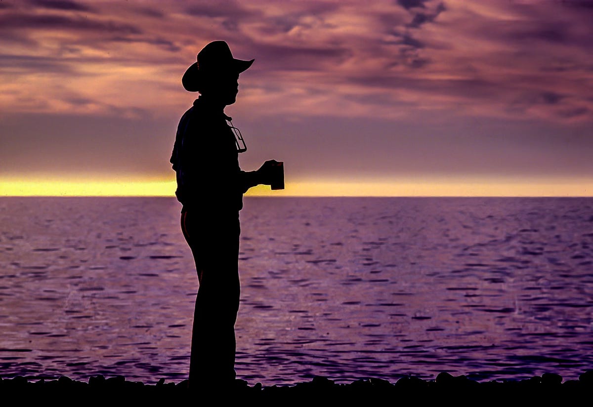 Sunrise Coffee Camping on Isla de Cedros, Baja California, Mexico