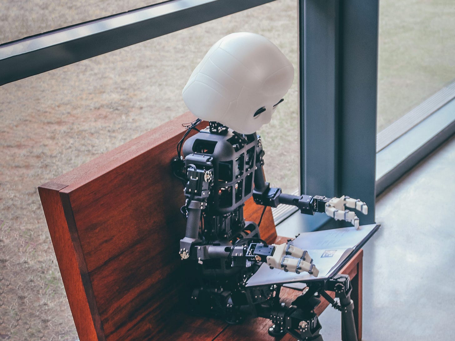 a robot on a table