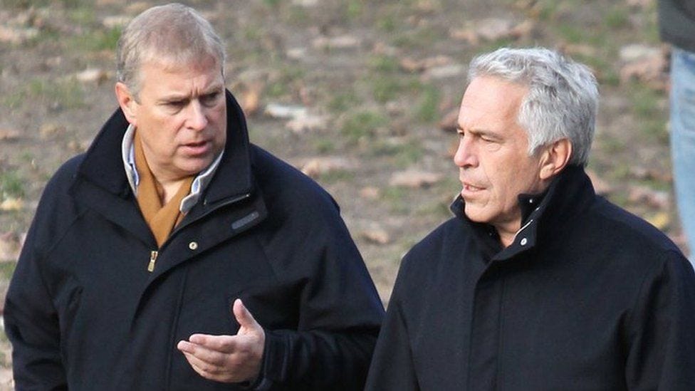 Prince Andrew 'spent weeks' at Epstein home - witness - BBC News