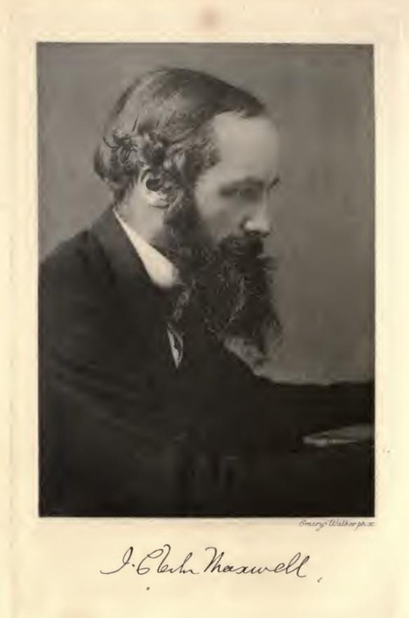 James Clerk Maxwell in profile
