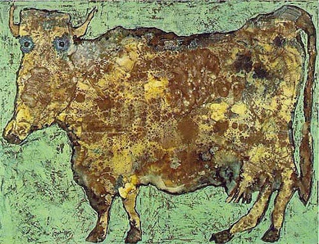 The Cow With The Subtle Nose, 1954 - Jean Dubuffet