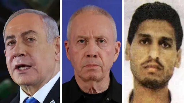 Kuva i Bubamfu uja i Buryo: Benjamin Netanyahu, Yoav Gallant na Mohammed Deif