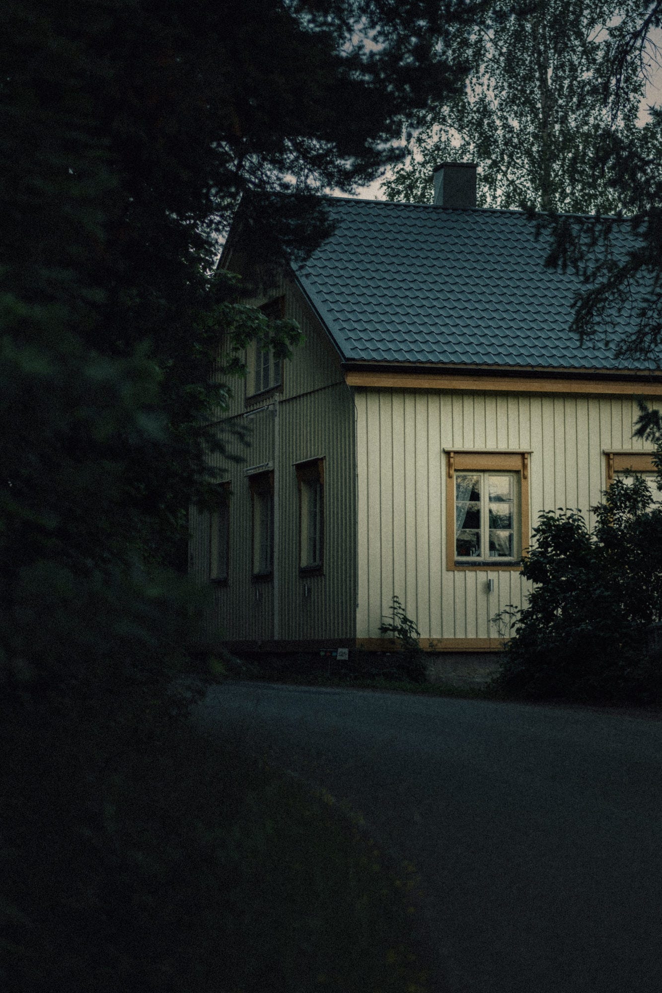 yellow wooden house in finland