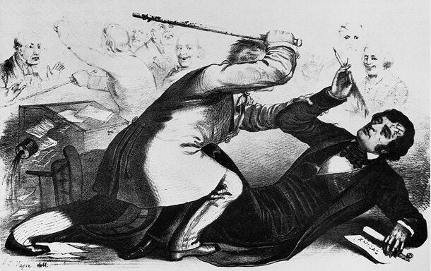 Bloody anniversary: This brave senator was bludgeoned as tempers flared over slavery in Kansas • Kansas Reflector Bloody anniversary: This brave senator was bludgeoned as tempers flared over slavery in Kansas • Kansas Reflector