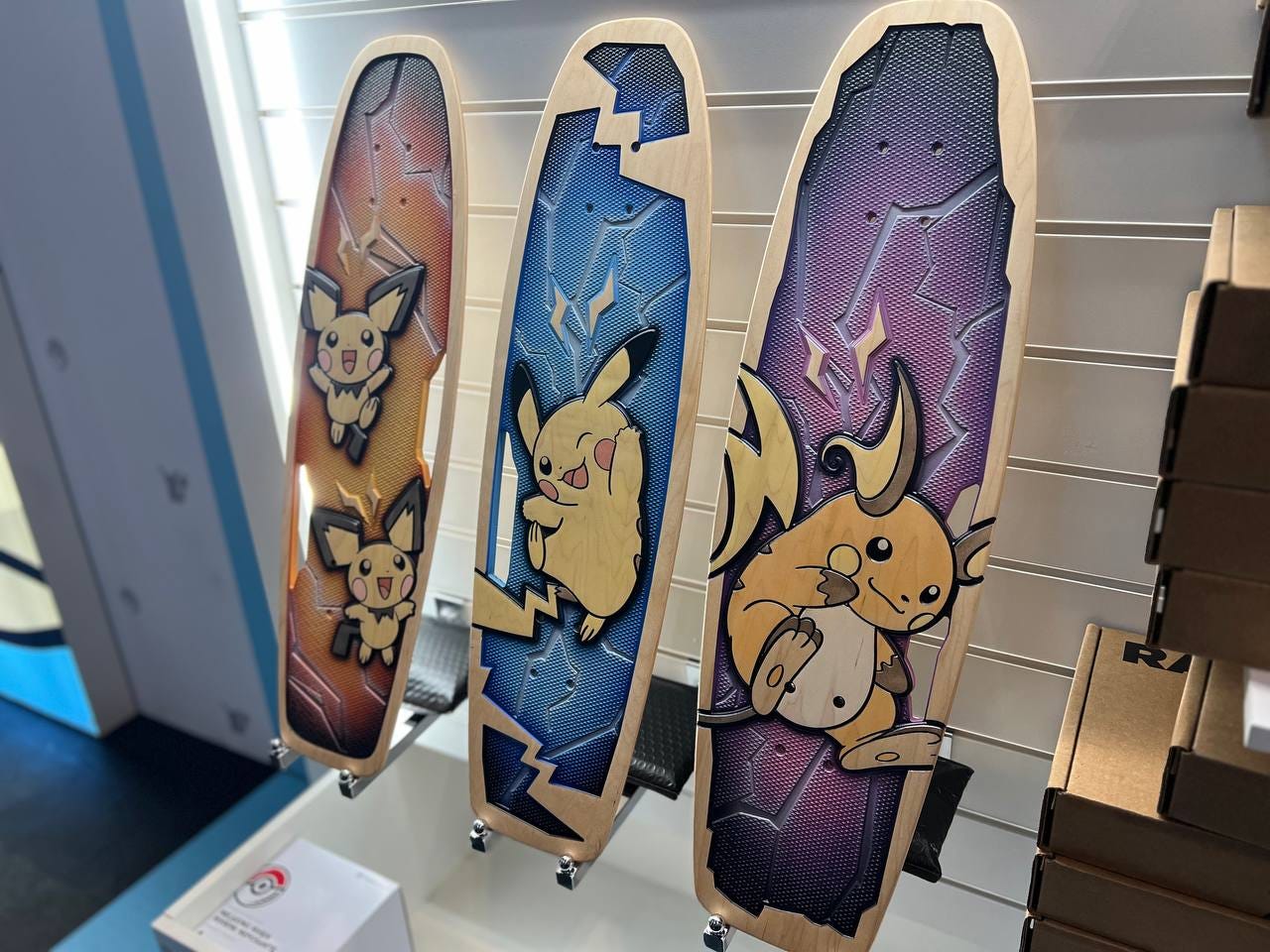 Surf Boards available from the Pokémon Center pop-up store