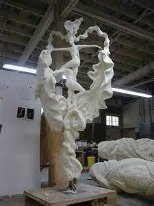 Carving Styrofoam Sculptures - Bing Images Pyrography, Concrete, Lion Sculpture, Chandelier, Comedy Club, Ceiling Lights