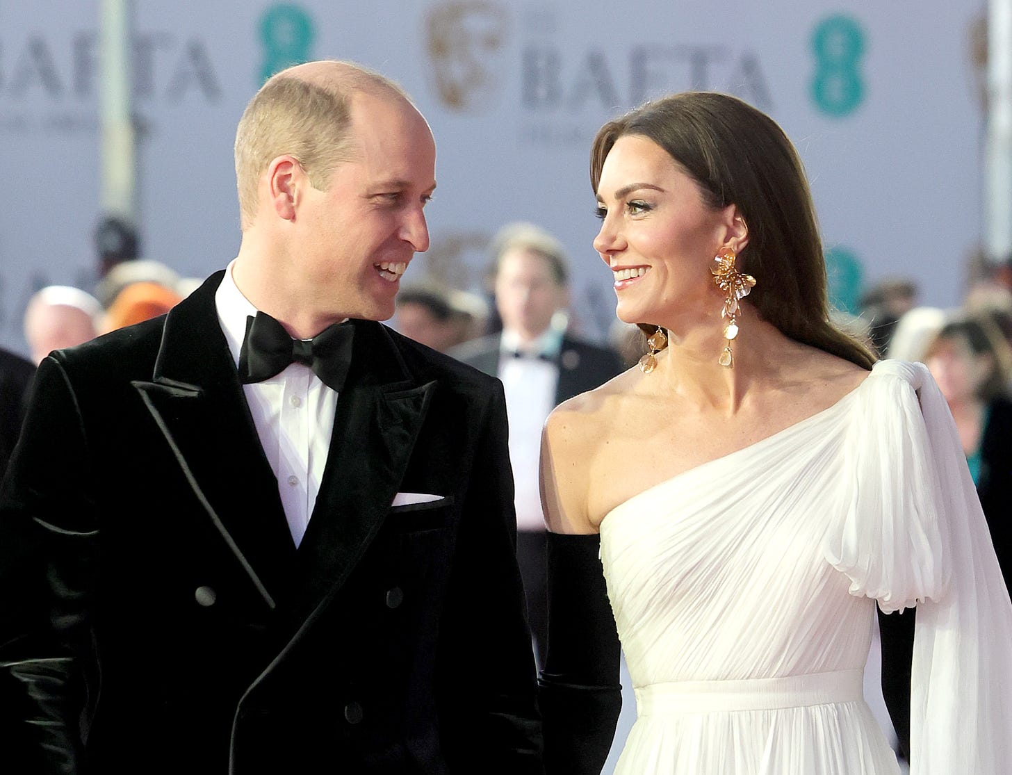 prince william and kate middleton at 2023 baftas