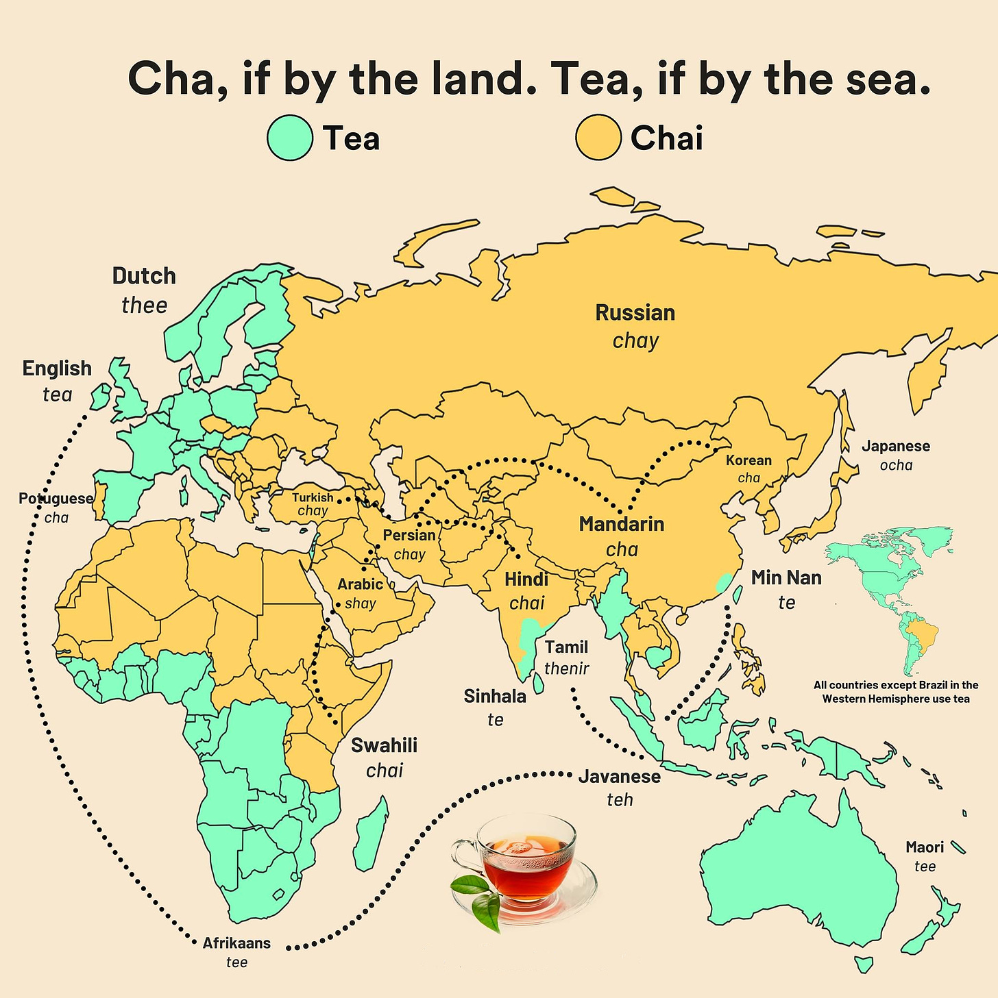 Tea vs Cha (short description in comments) : r/interestingasfuck