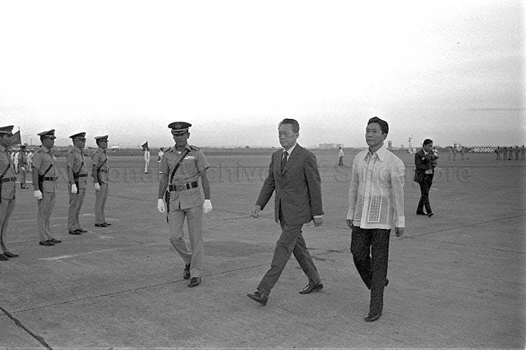 Prime Minister Lee Kuan Yew President Ferdinand Marcos of …