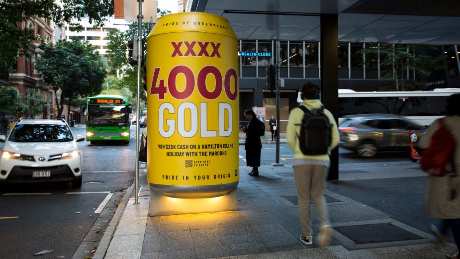 XXXX Launches New 3-D OOH Formats Supporting Its ‘Pride in Their Origin’ Campaign
