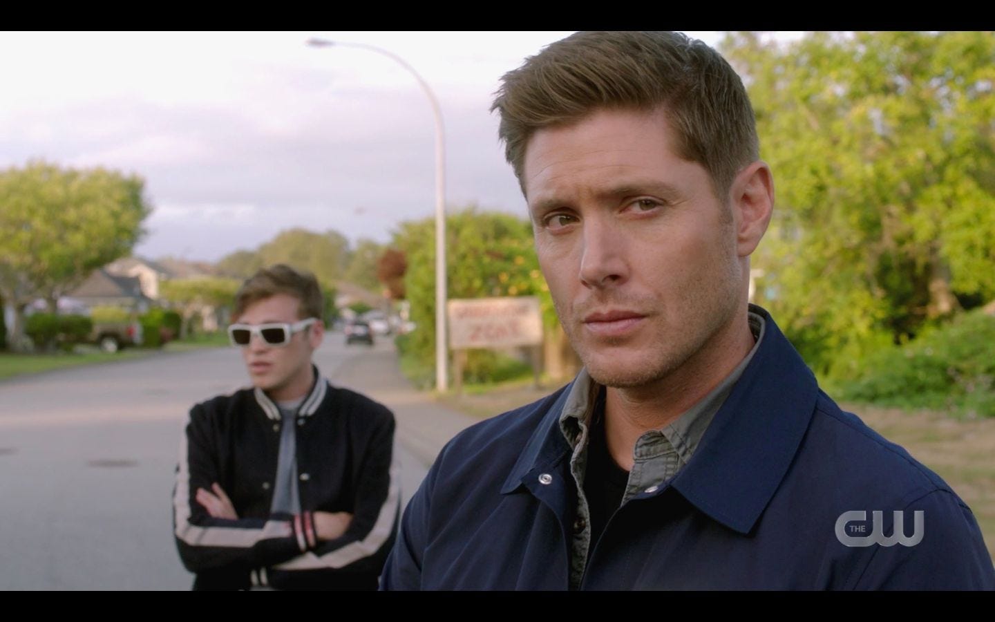 Dean Winchester with Jack worried about Sam wound 1502