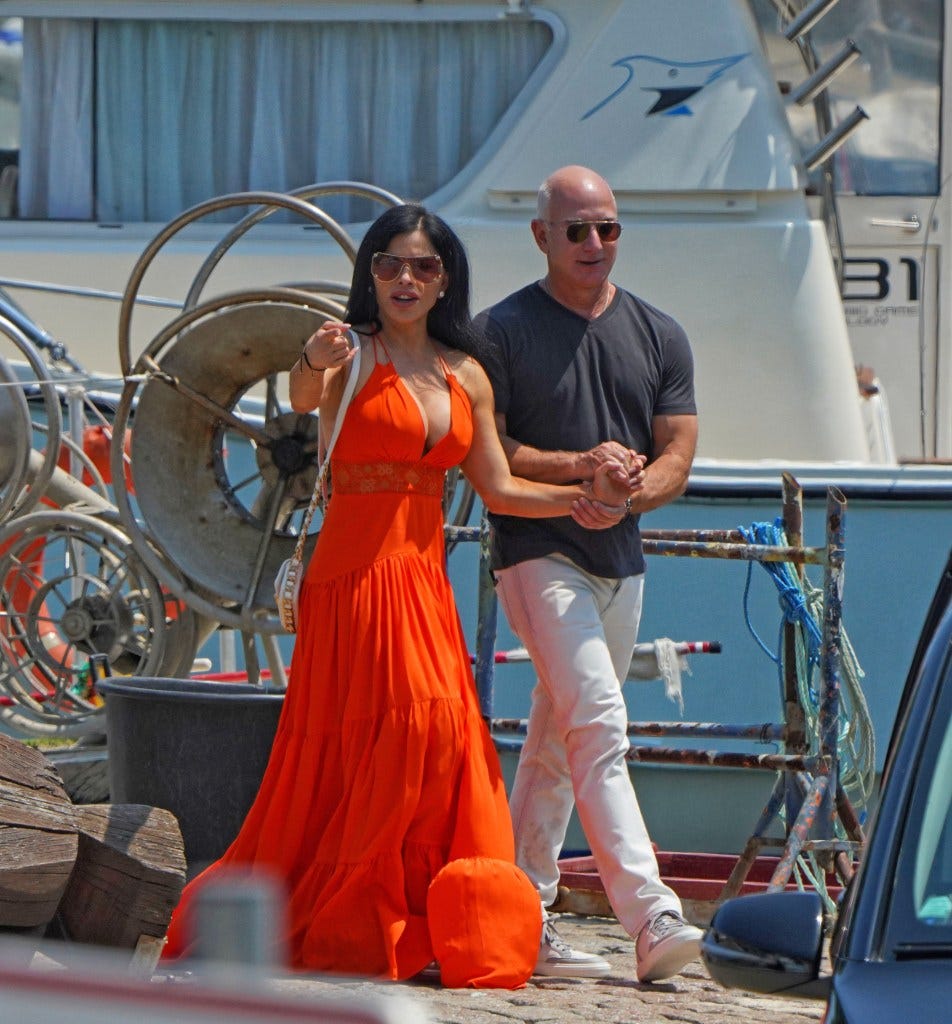 Jeff Bezos and Lauren Sanchez enjoying South of France with their Yachts the Koru and Abeona.