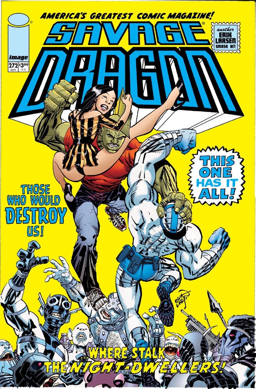 The cover to Savage Dragon #272