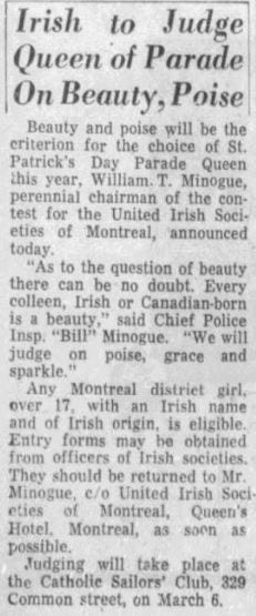 Montreal Star, Feb 13th, 1959