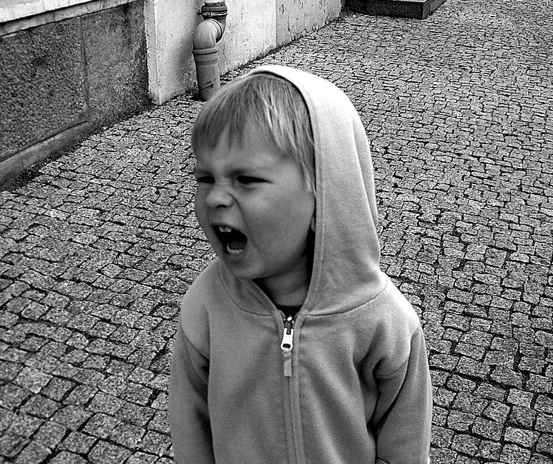 scream and shout | my son when angry:) we've been strolling … | Flickr